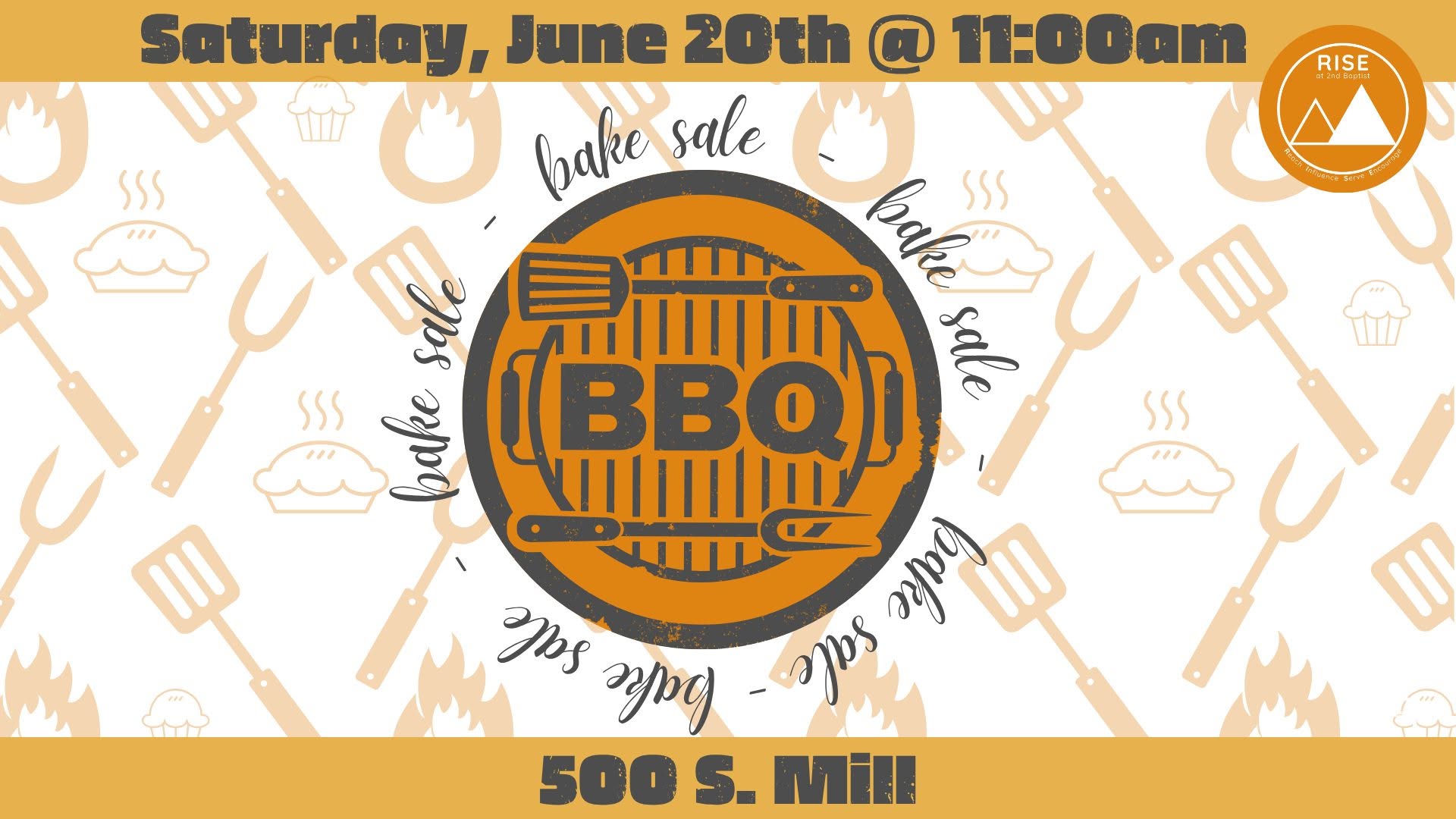 BBQ and Bake Sale June 20th