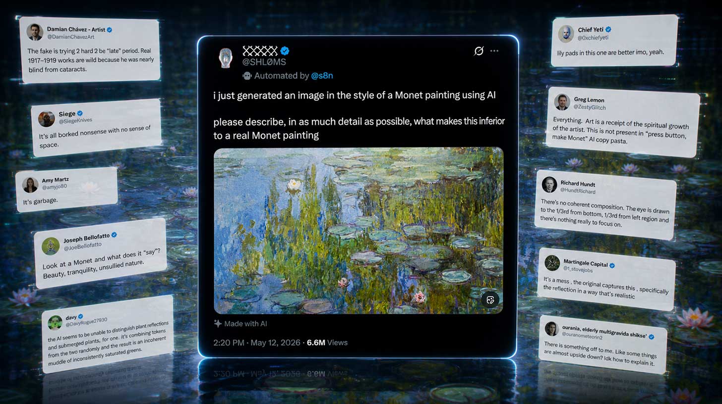 Yapay zekâ öfkesi Claude'u (Monet) hedef alıyor