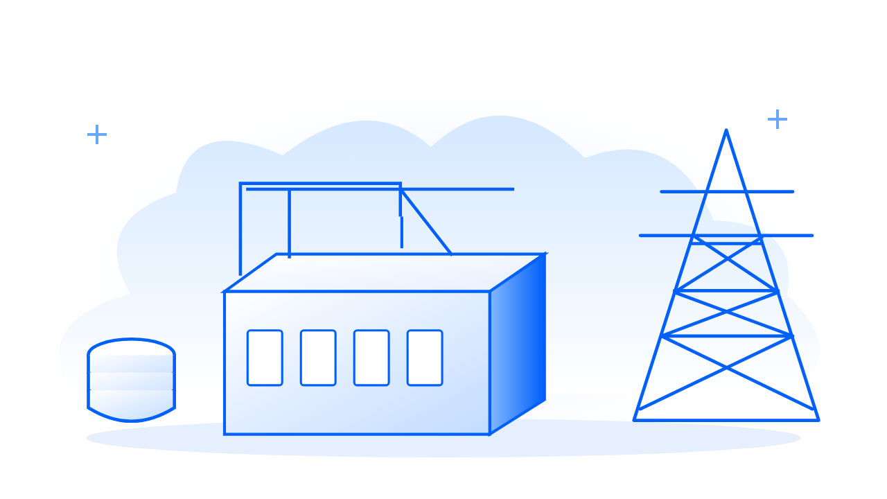 Conceptual Investor Call illustration: FOLLOW THE MONEY. FOLLOW THE CONCRETE. FOLLOW THE MEGAWATT.