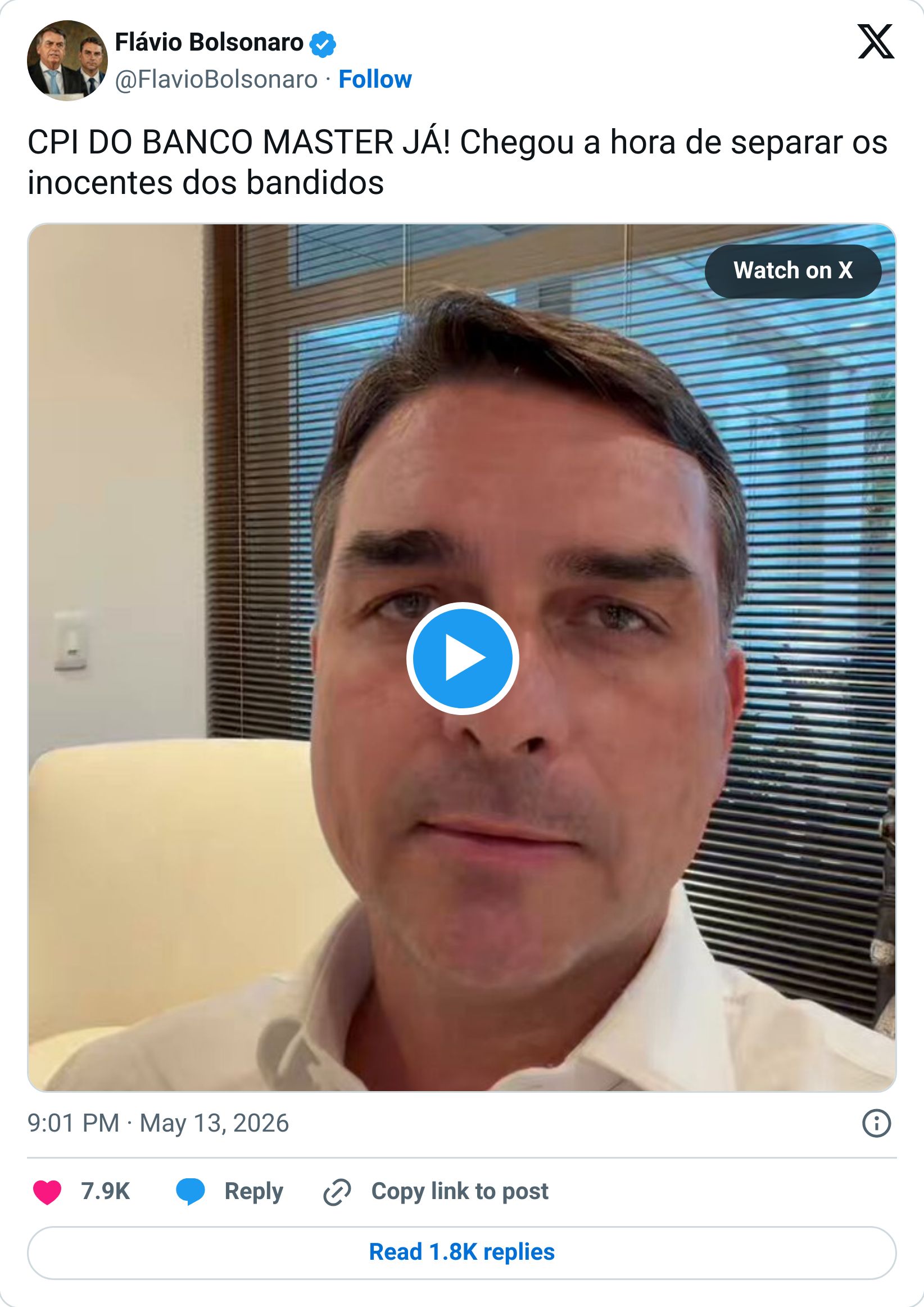 Tweet screenshot