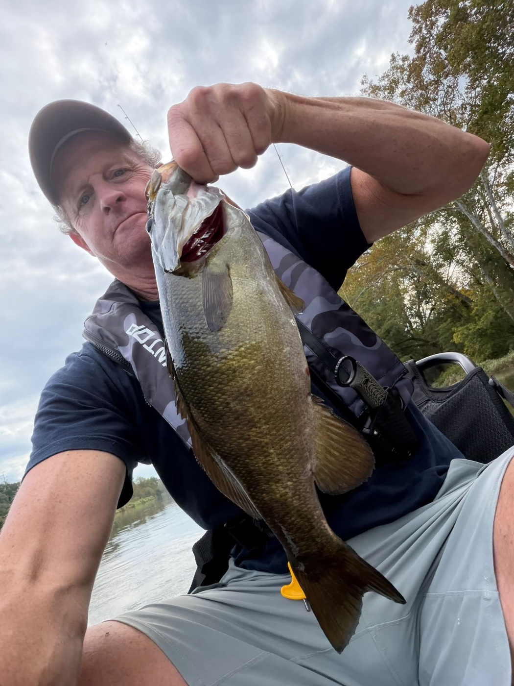 Art Morley holding a smallmouth bass