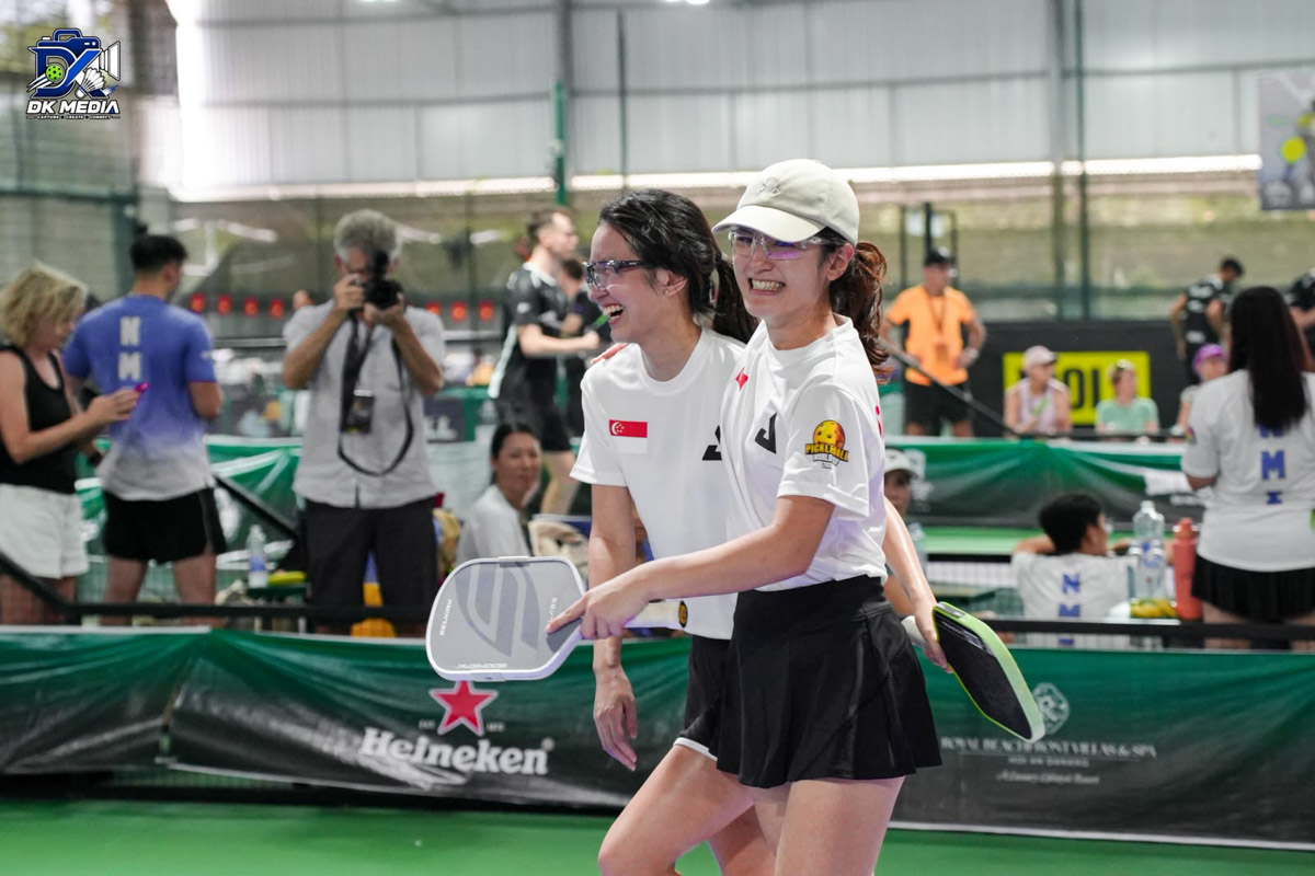The ever-bubbly Amanda with Zermaine, our #1 women's team.