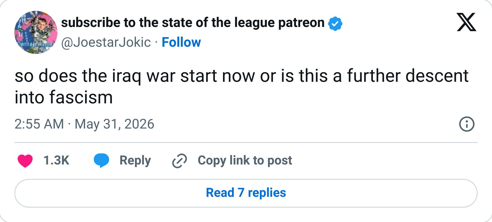 Tweet screenshot
