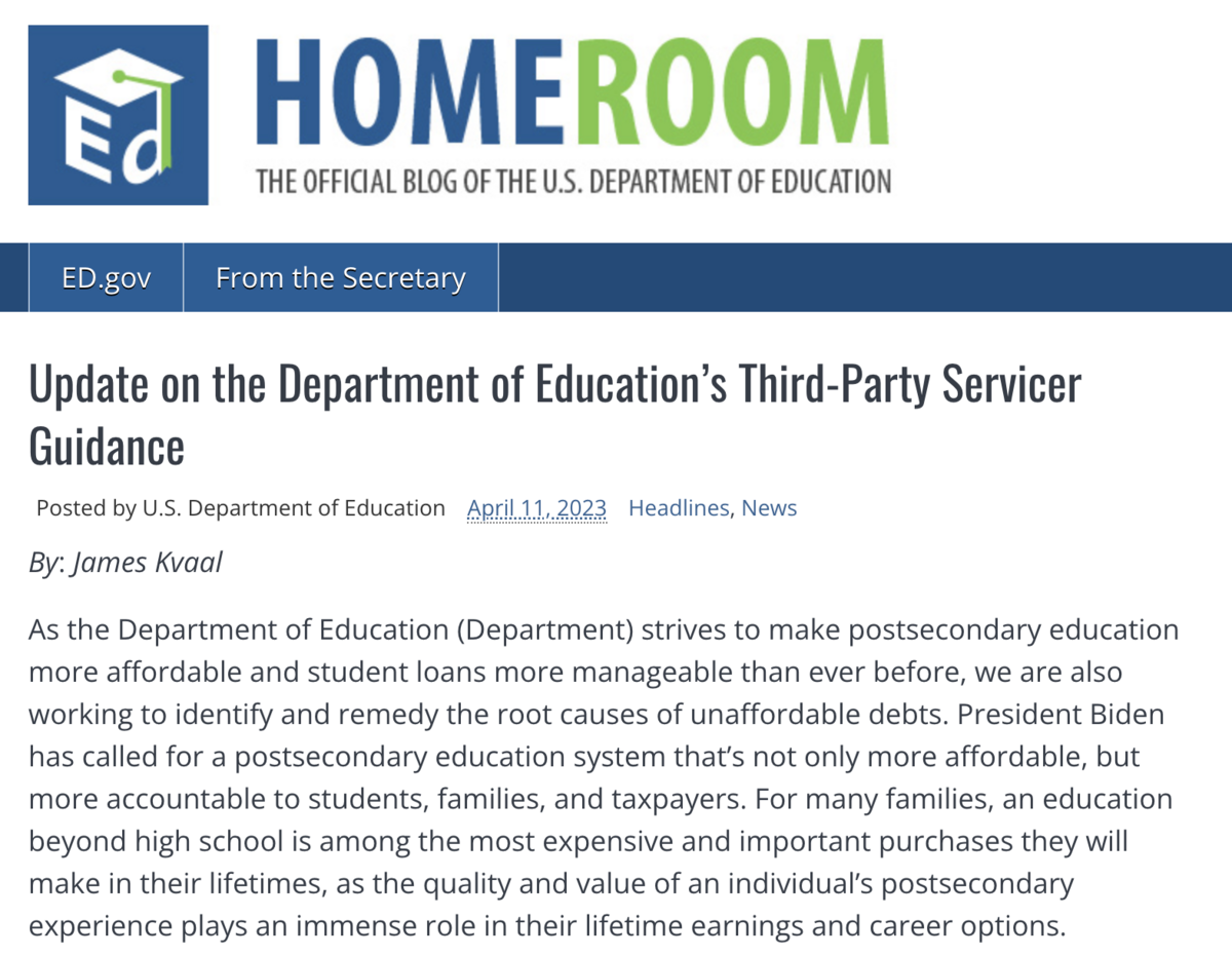 ED Promises to Revise the TPS Expansion in a Blog Post