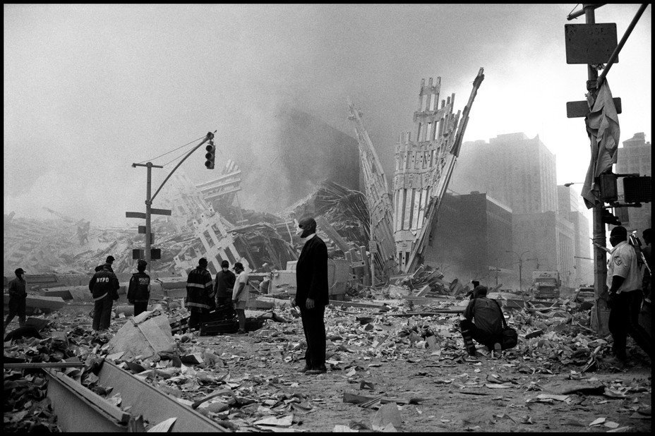 Illustration accompanying The Atlantic's essay by Hillary Rodham Clinton on the 9/11 aftermath