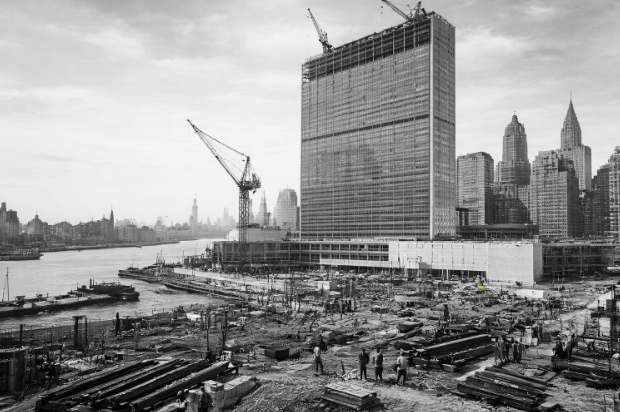 United Nations headquarters under construction in New York City