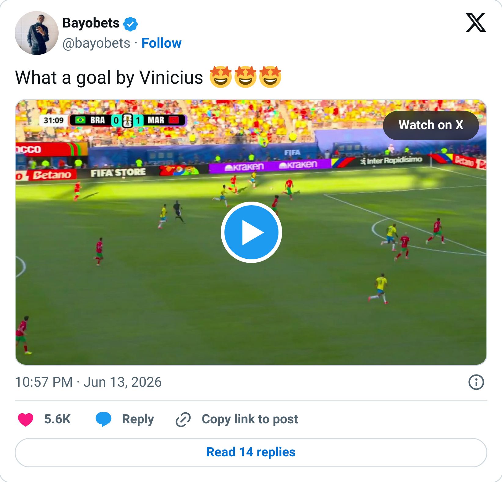 Tweet screenshot
