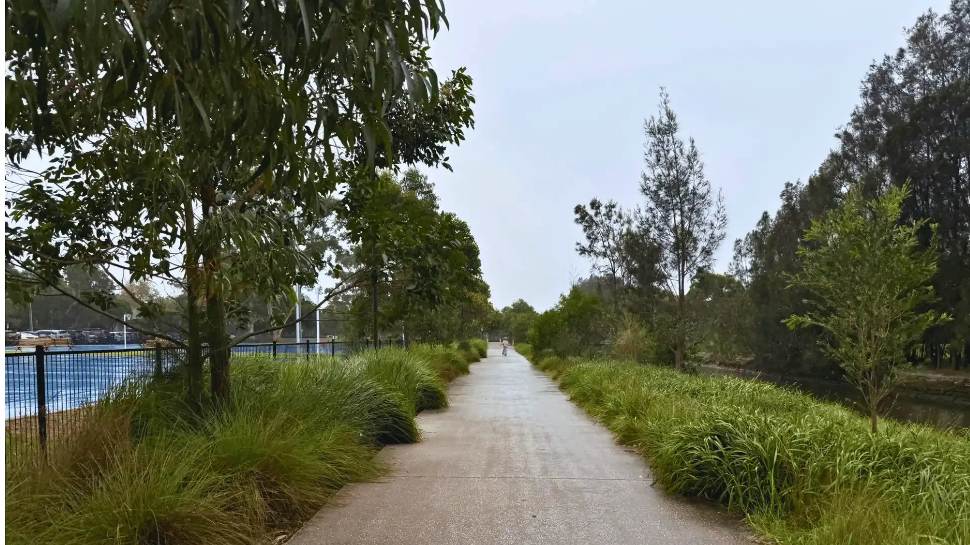 The Hawthorne Canal section offers water views and open parkland