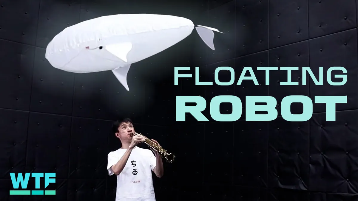 Soft whale-inspired floating robot developed for indoor environments