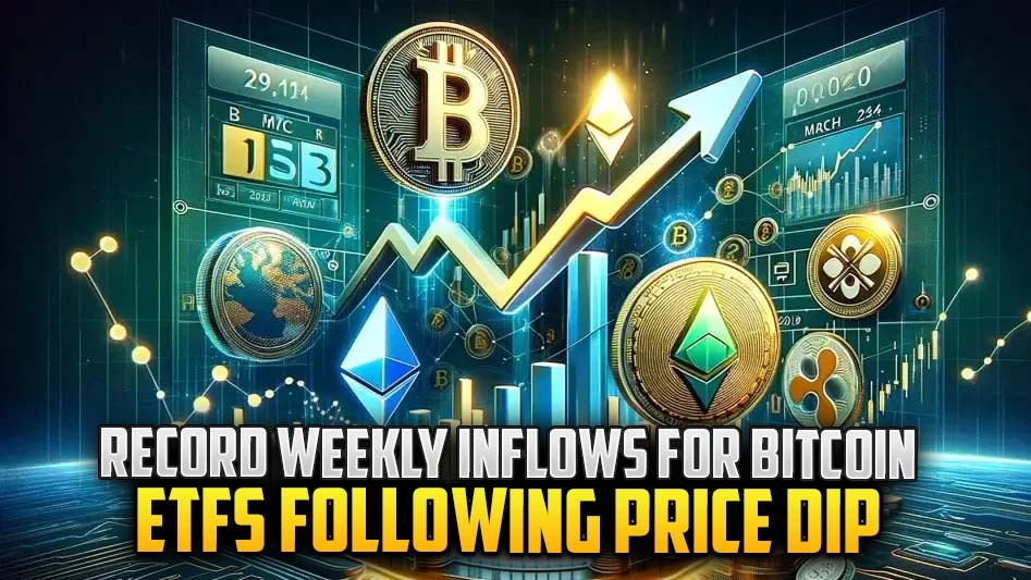Record Weekly Inflows for Bitcoin ETFs Following Price Dip