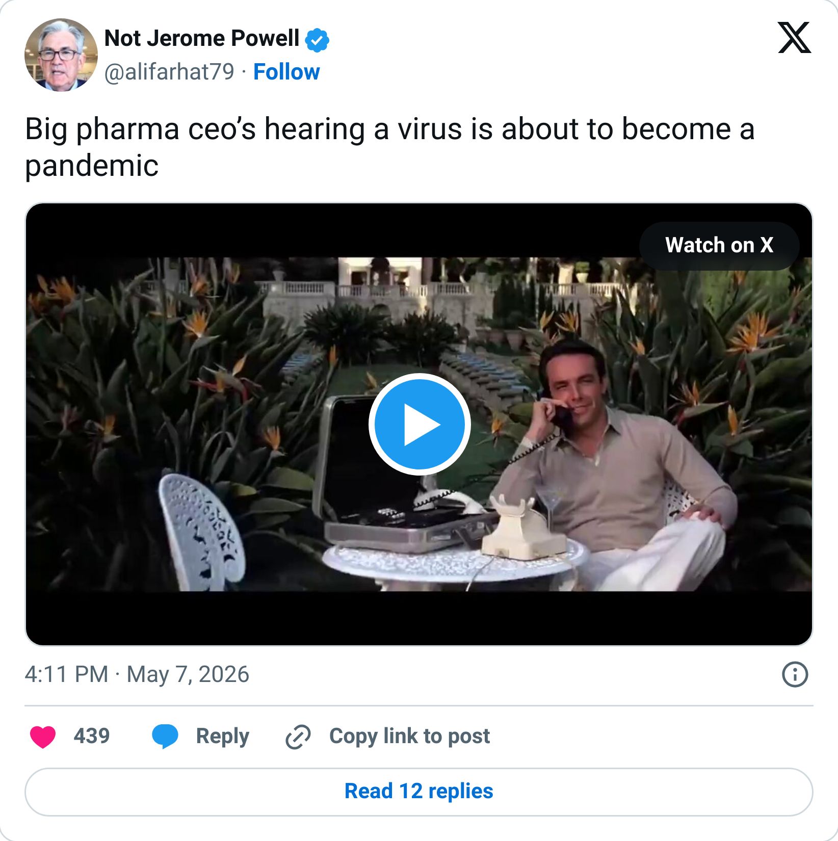 Tweet screenshot