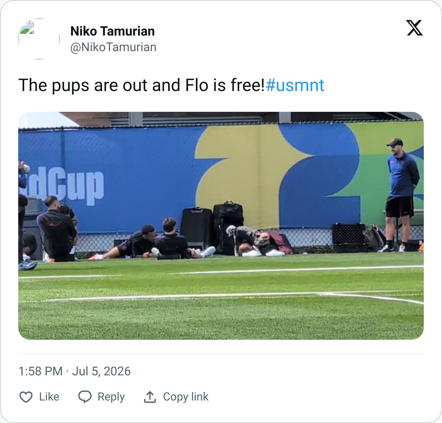 Tweet screenshot