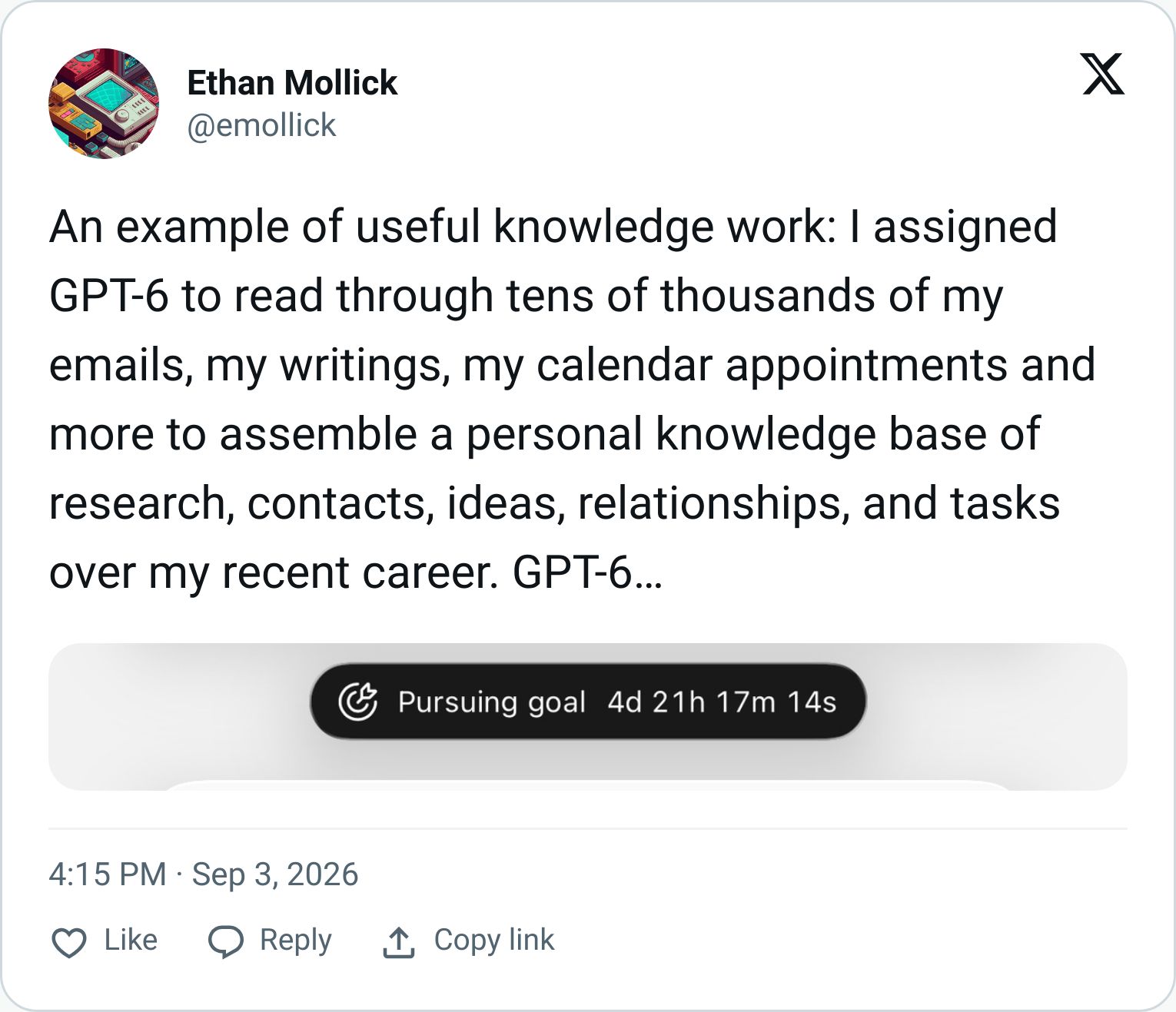 Tweet screenshot