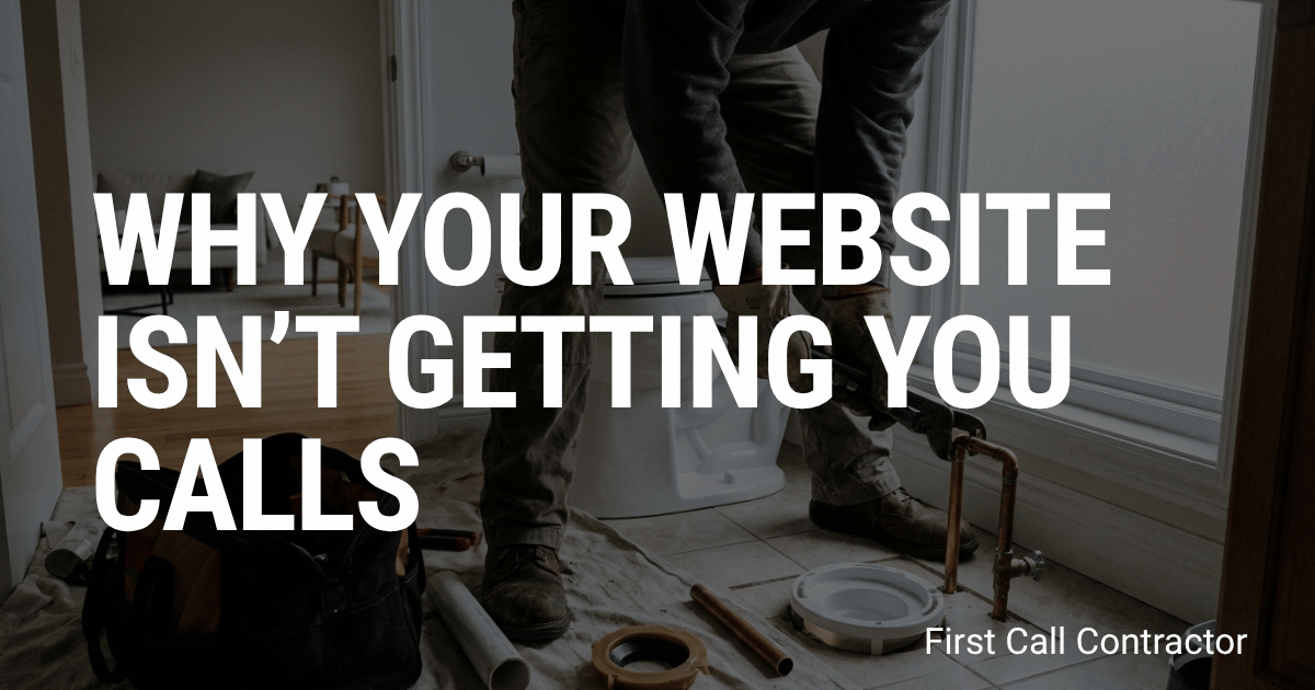 Call Me Website Why Your Contractor Website Isn’t Getting Calls (And What Is)
