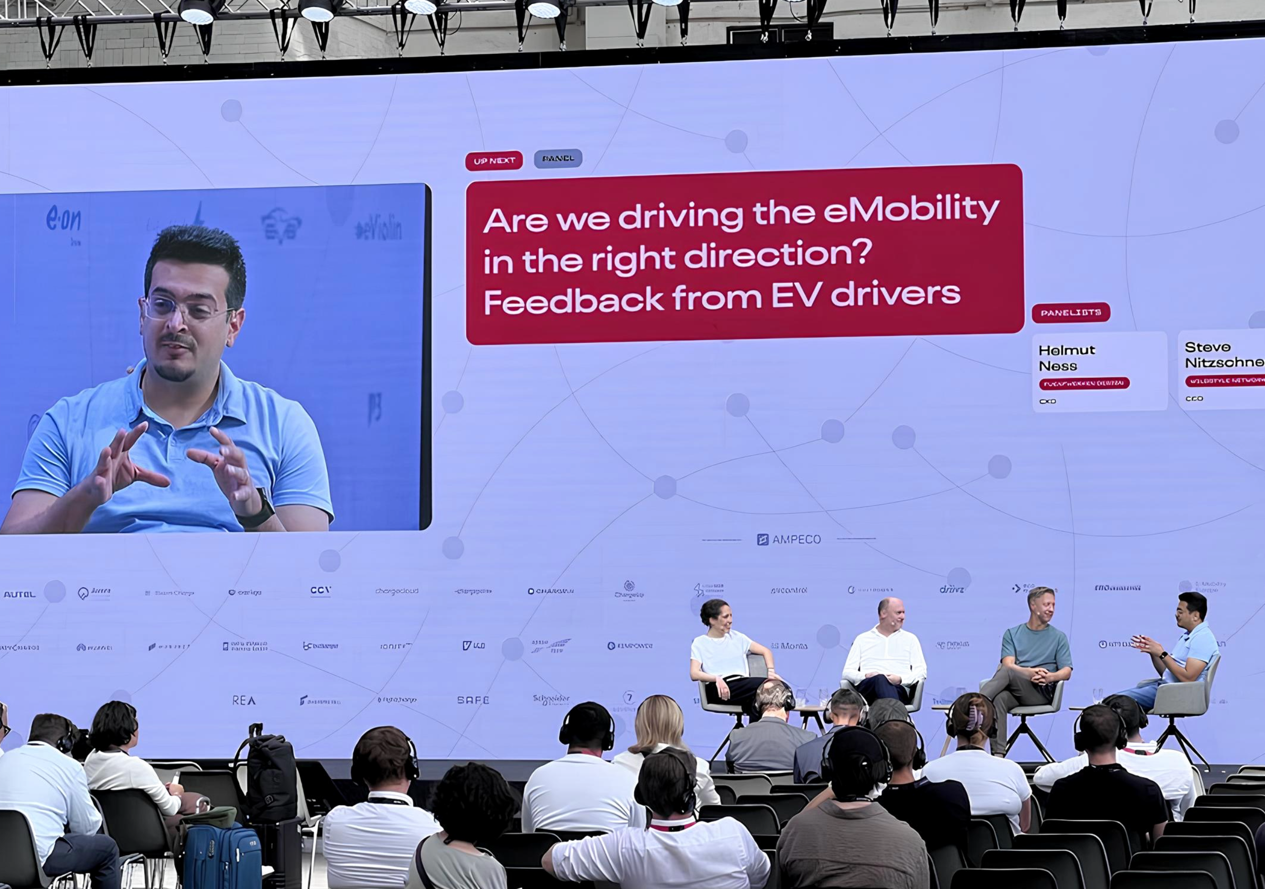 Haseeb Hassan speaking at ICNC panel discussion on eMobility