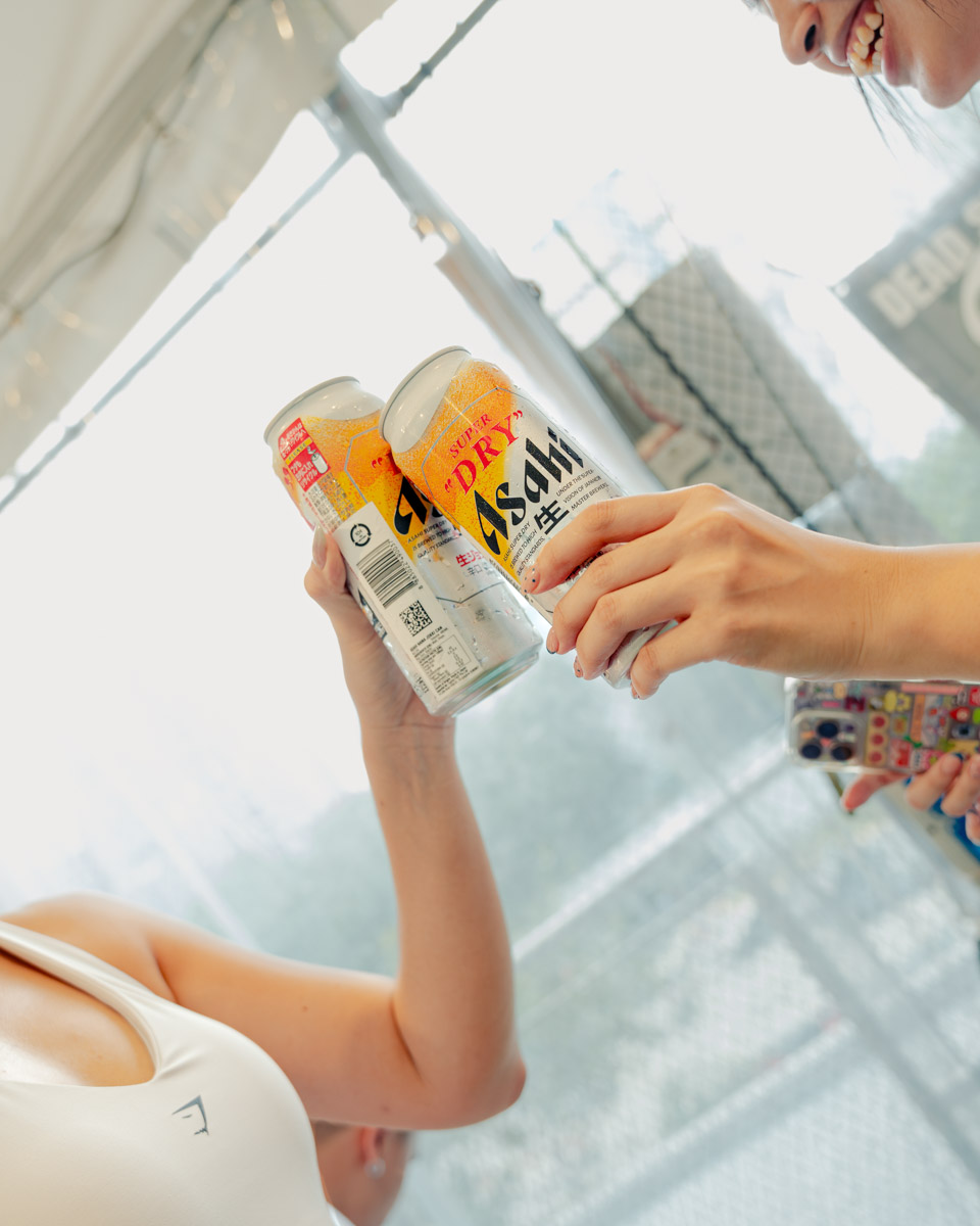 Asahi added to the mood and spirit. Cheers beers!