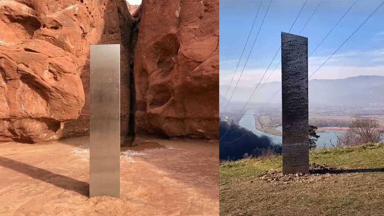 Mysterious Silver Monolith Disappears from Utah Desert and Located in