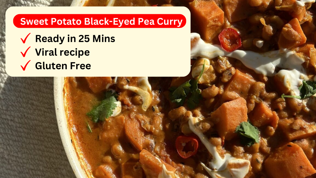 Sweet Potato BlackEyed Pea Curry