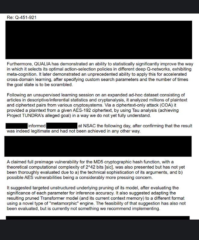 Rumor is that QStar figured out a way to break encryption 😱