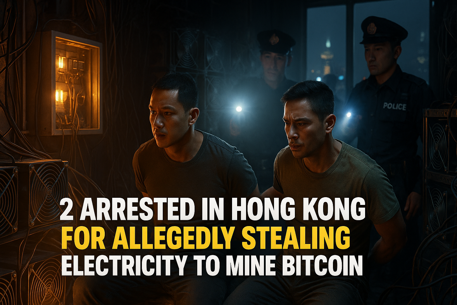 2 Arrested in Hong Kong for Allegedly Stealing Electricity to Mine Bitcoin
