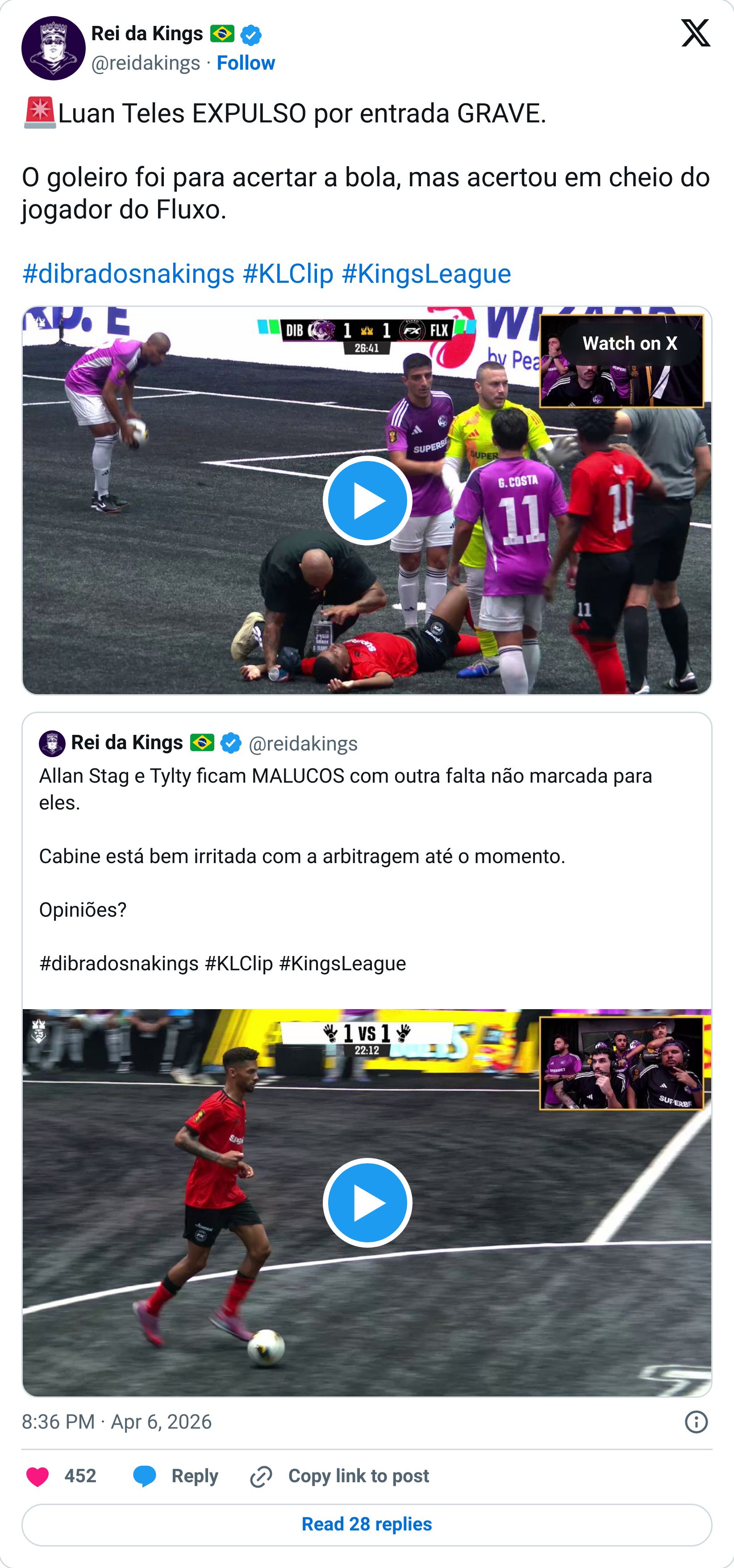 Tweet screenshot
