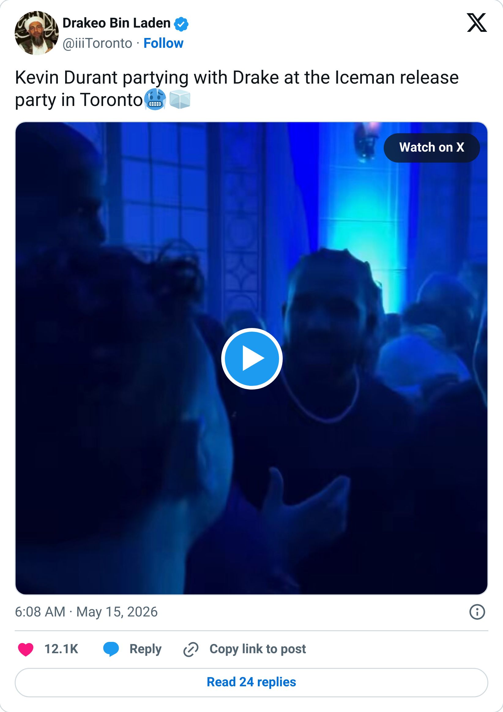 Tweet screenshot