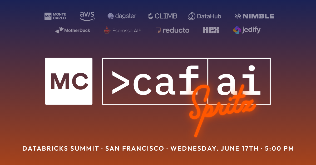 Your Monte Carlo guide to Data + AI Summit next week!!!!