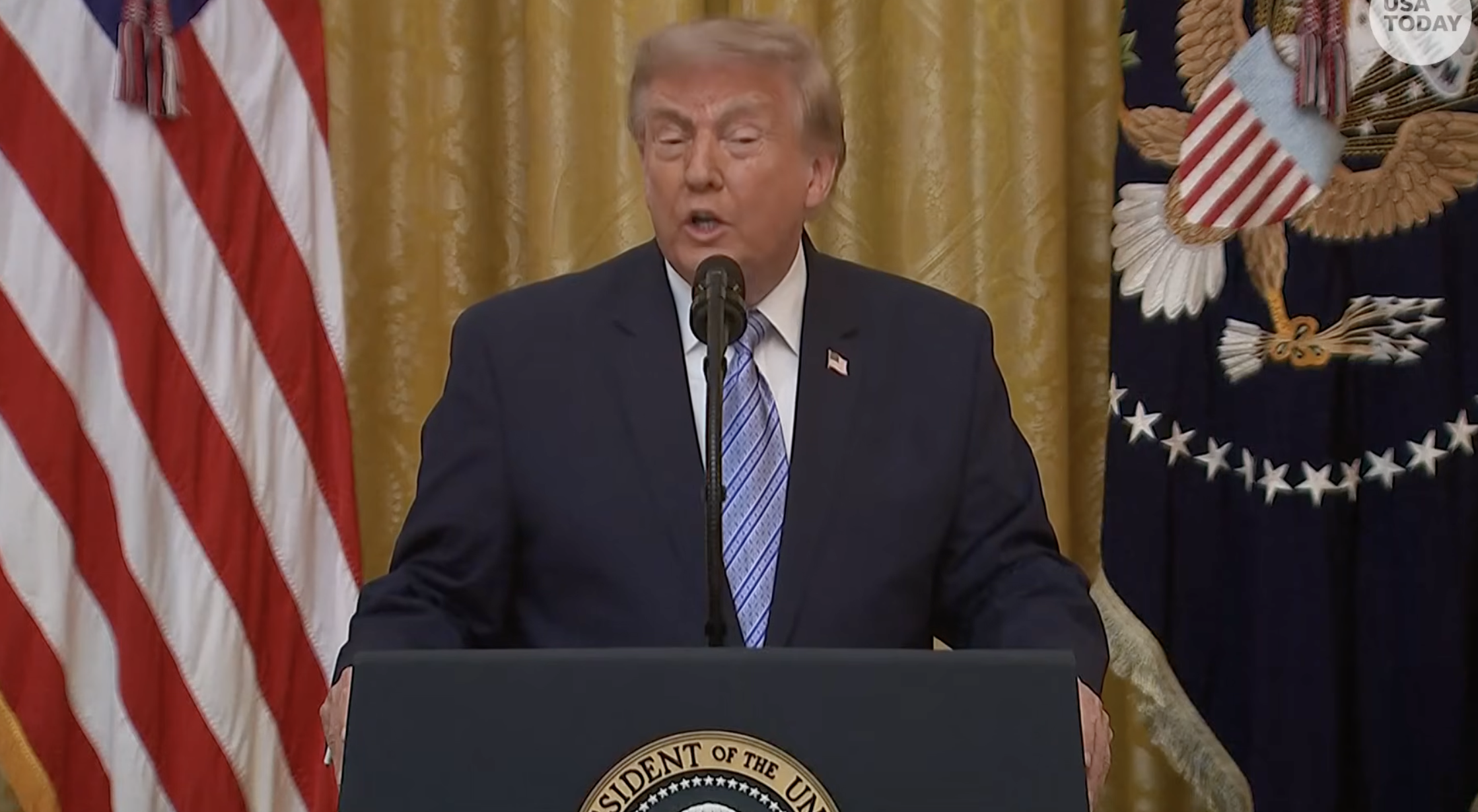 Trump accuses China of election meddling, putting the trade truce at risk