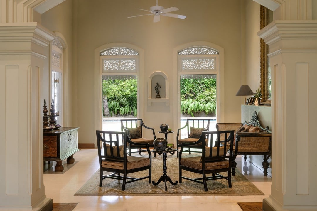 Traditional dining room at Maniumpathy