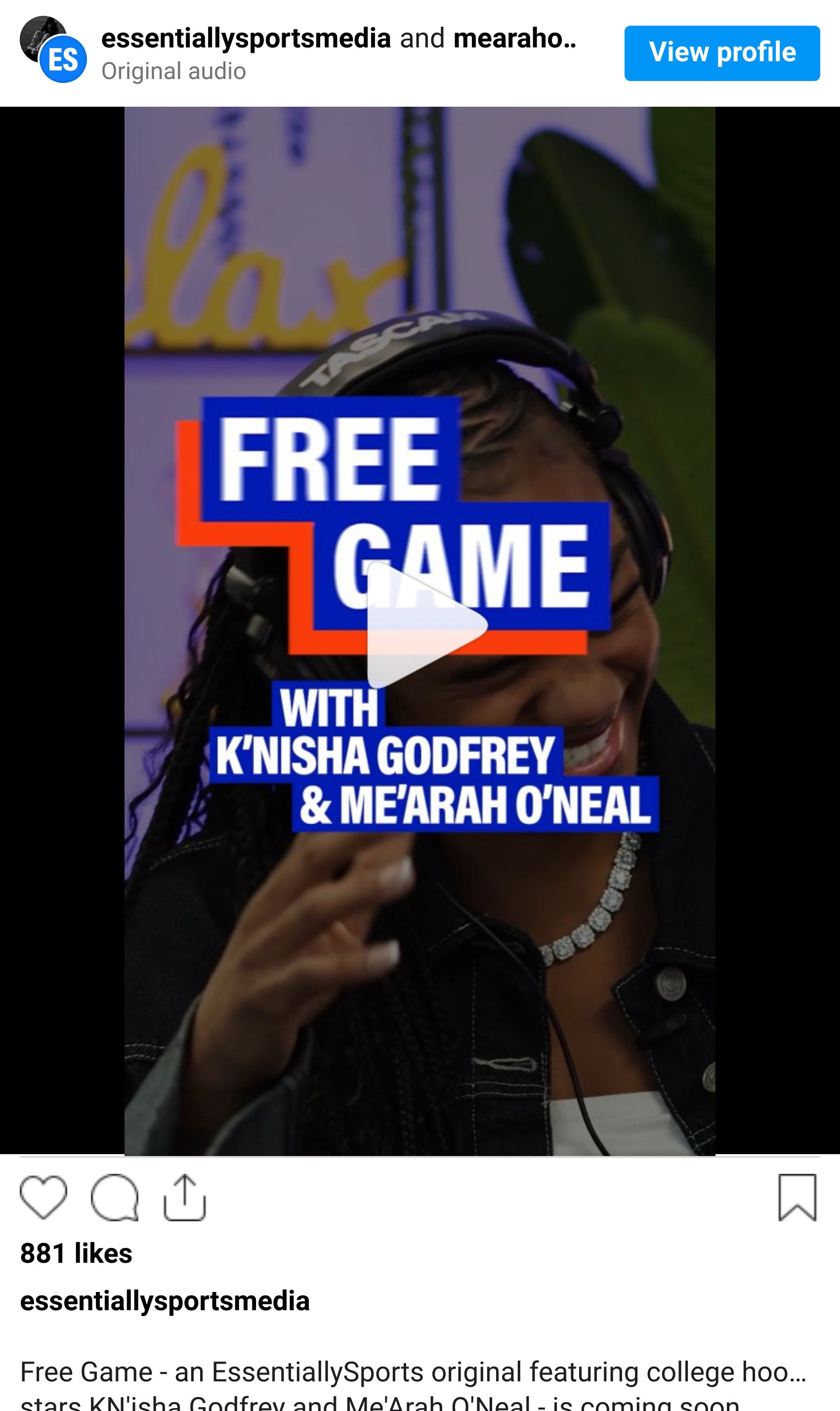 Instagram reel screenshot