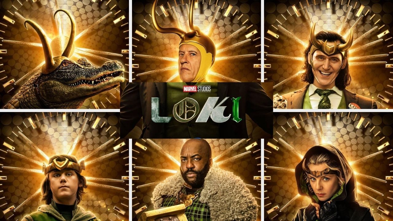 Os cartazes das variantes Loki (incluindo o Crocodiloki)