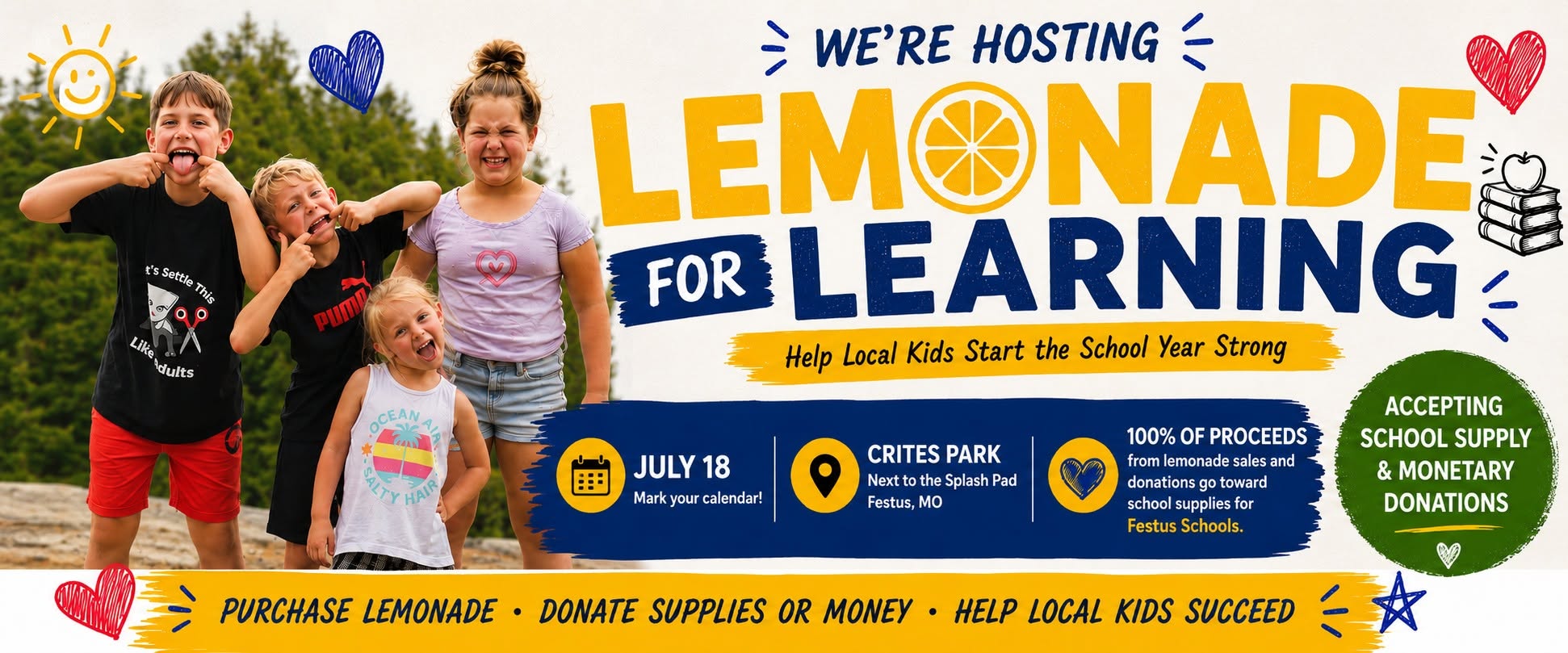 Lemonade for Learning July 18th