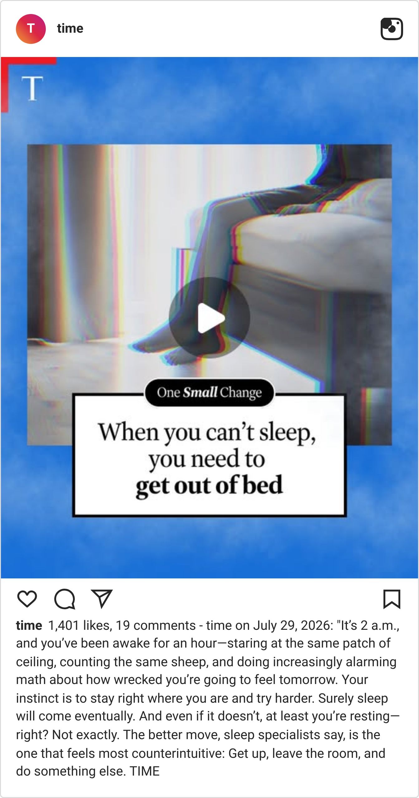Instagram reel screenshot