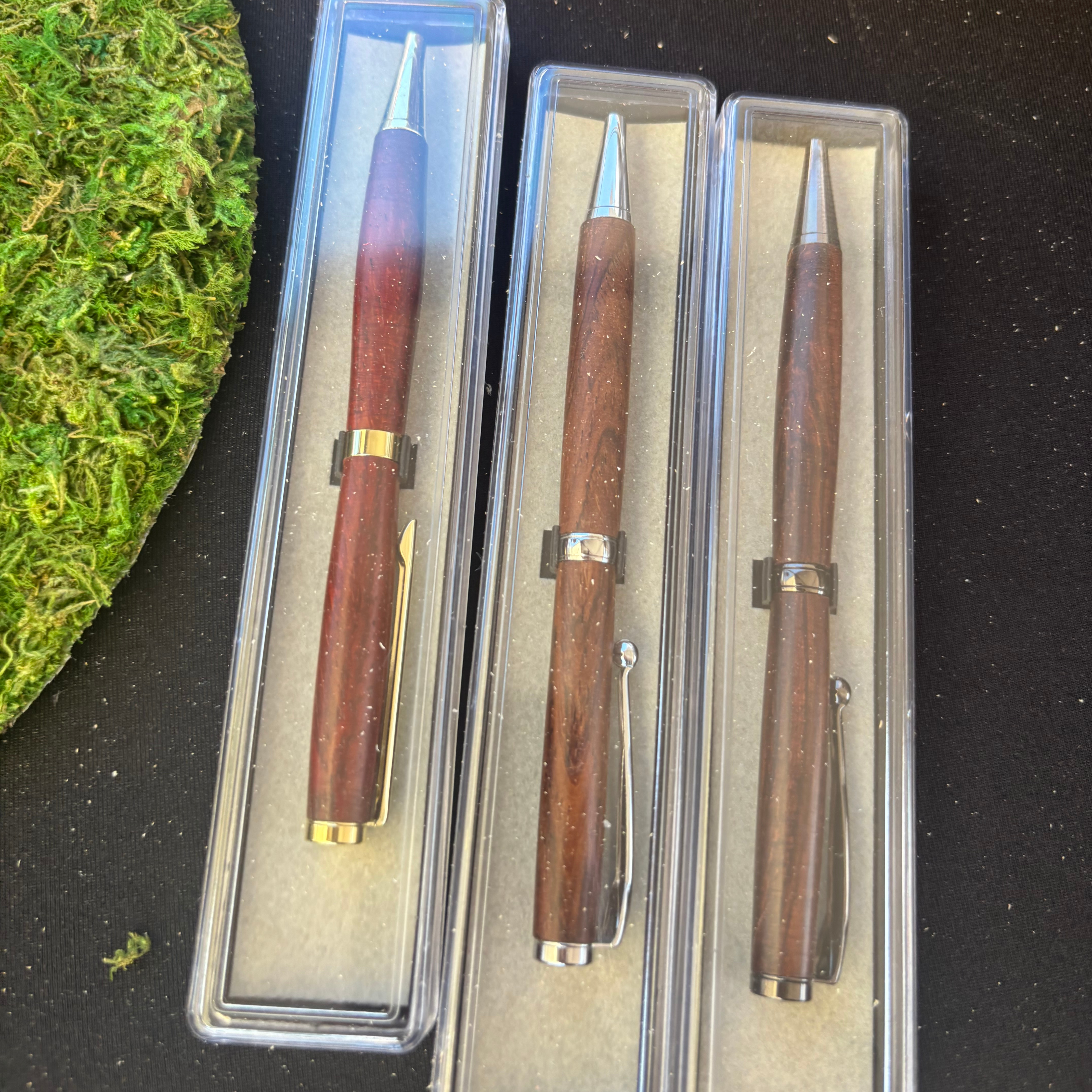 Hand-turned wooden piece displayed at Twin City Days