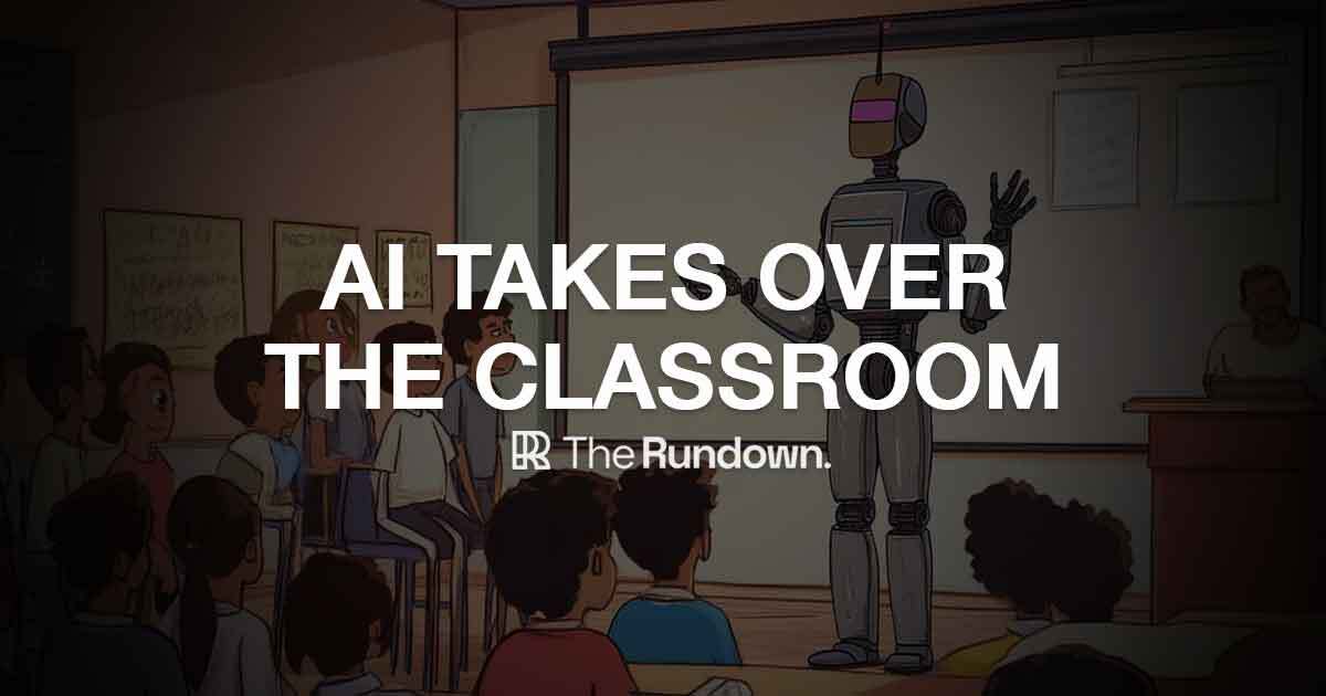 AI takes over the classroom