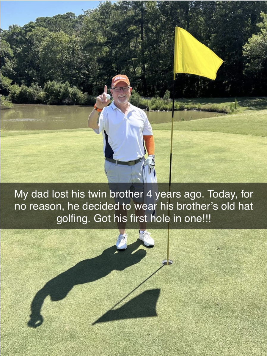 Heartwarming golf moment hole-in-one