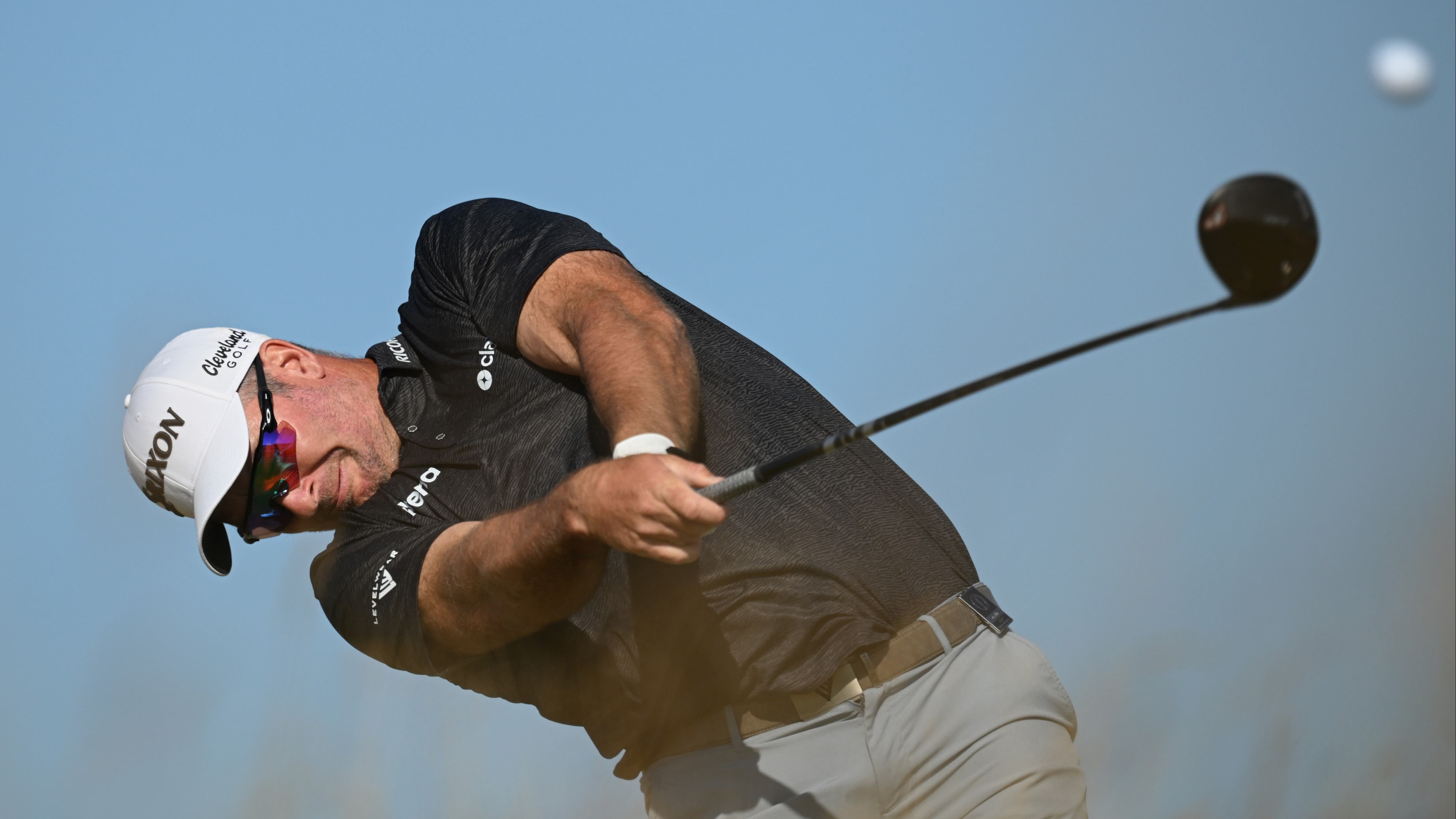 Ryan Fox rips a drive on Sunday at Royal Birkdale