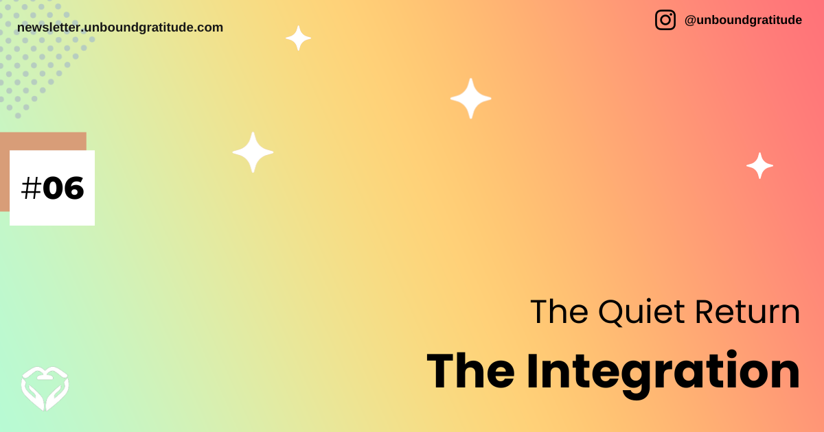 The integration | Week 6