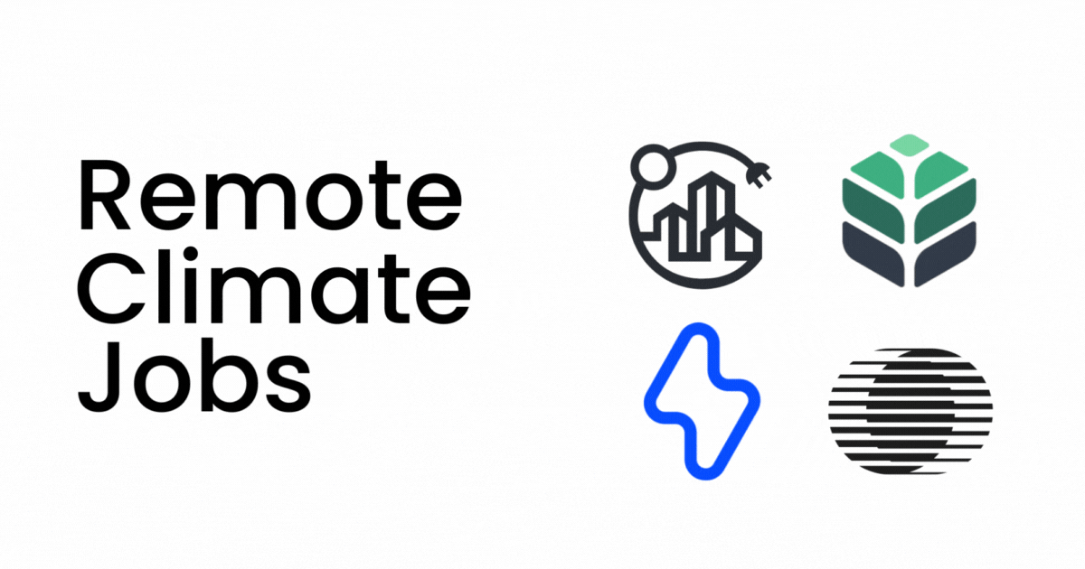 This Week's Remote Climate Jobs: Sep 6