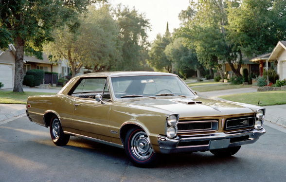 1965 Pontiac GTO Tri-Power in Tiger Gold
