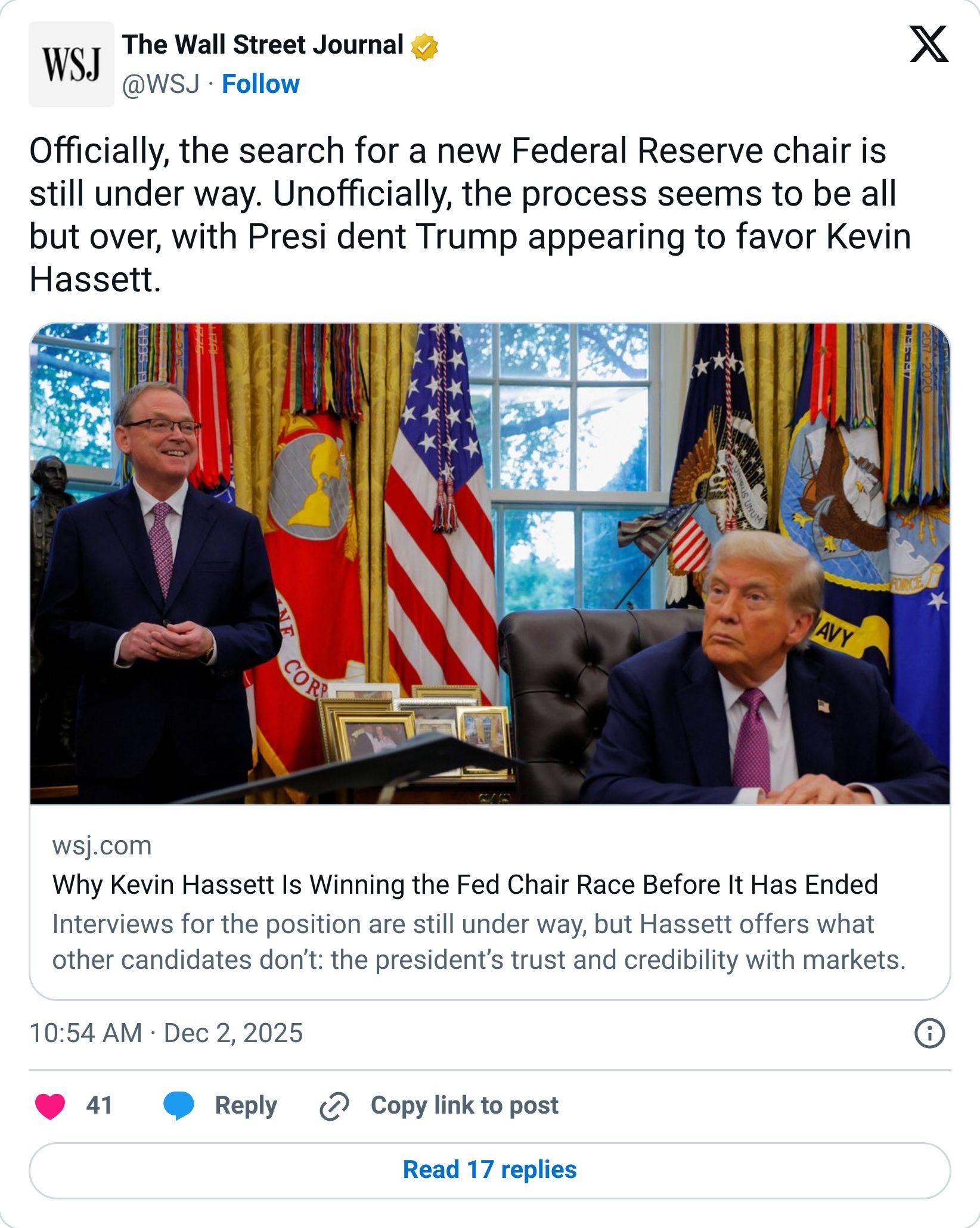 Tweet screenshot