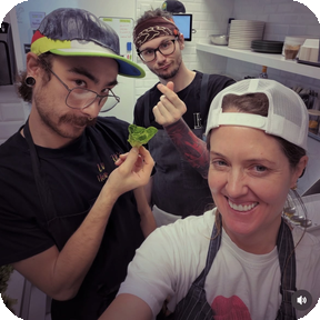AM Cafe kitchen team