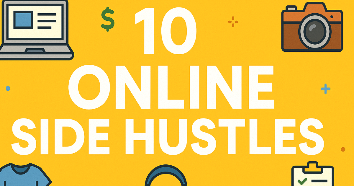 10 Real Online Side Hustles That Actually Make Money ($20–$200/Day)