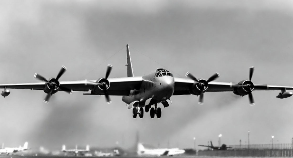 B-52 Stratofortress early test flight