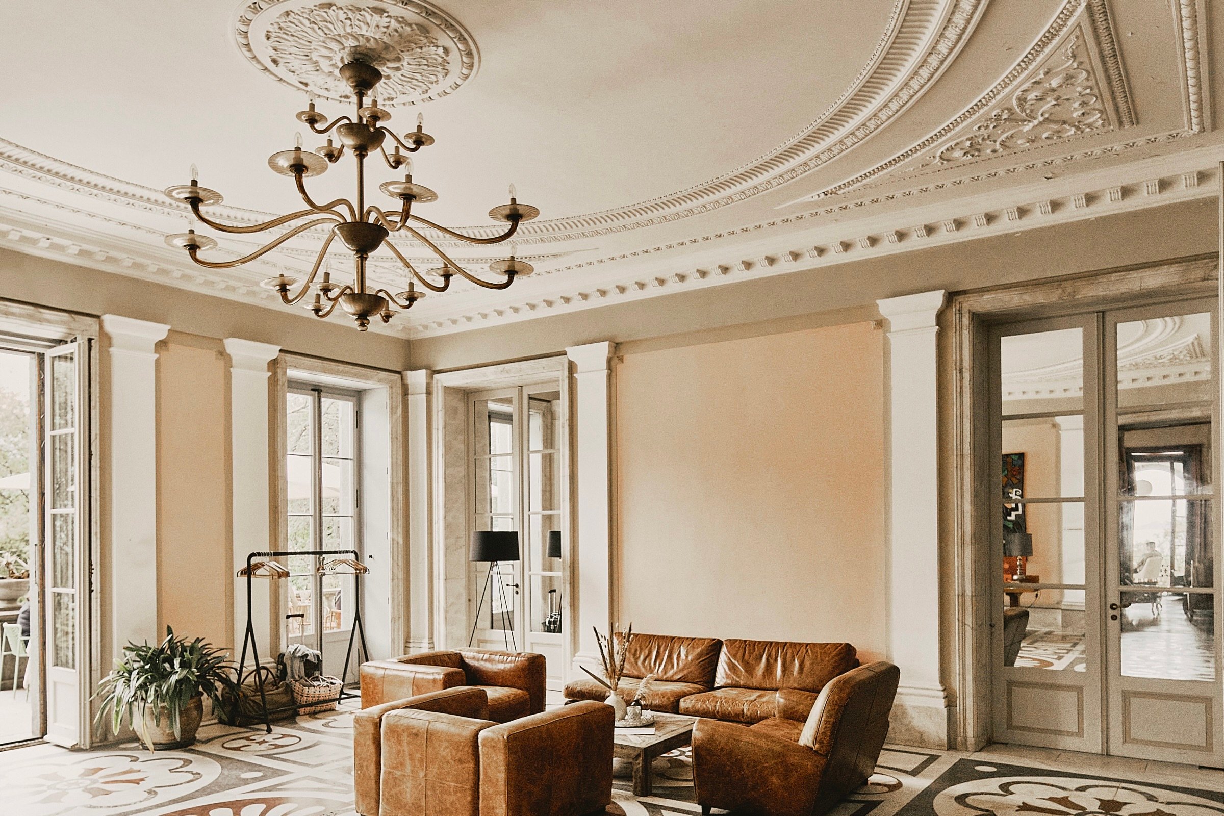 Ornate salon at Villa Emden
