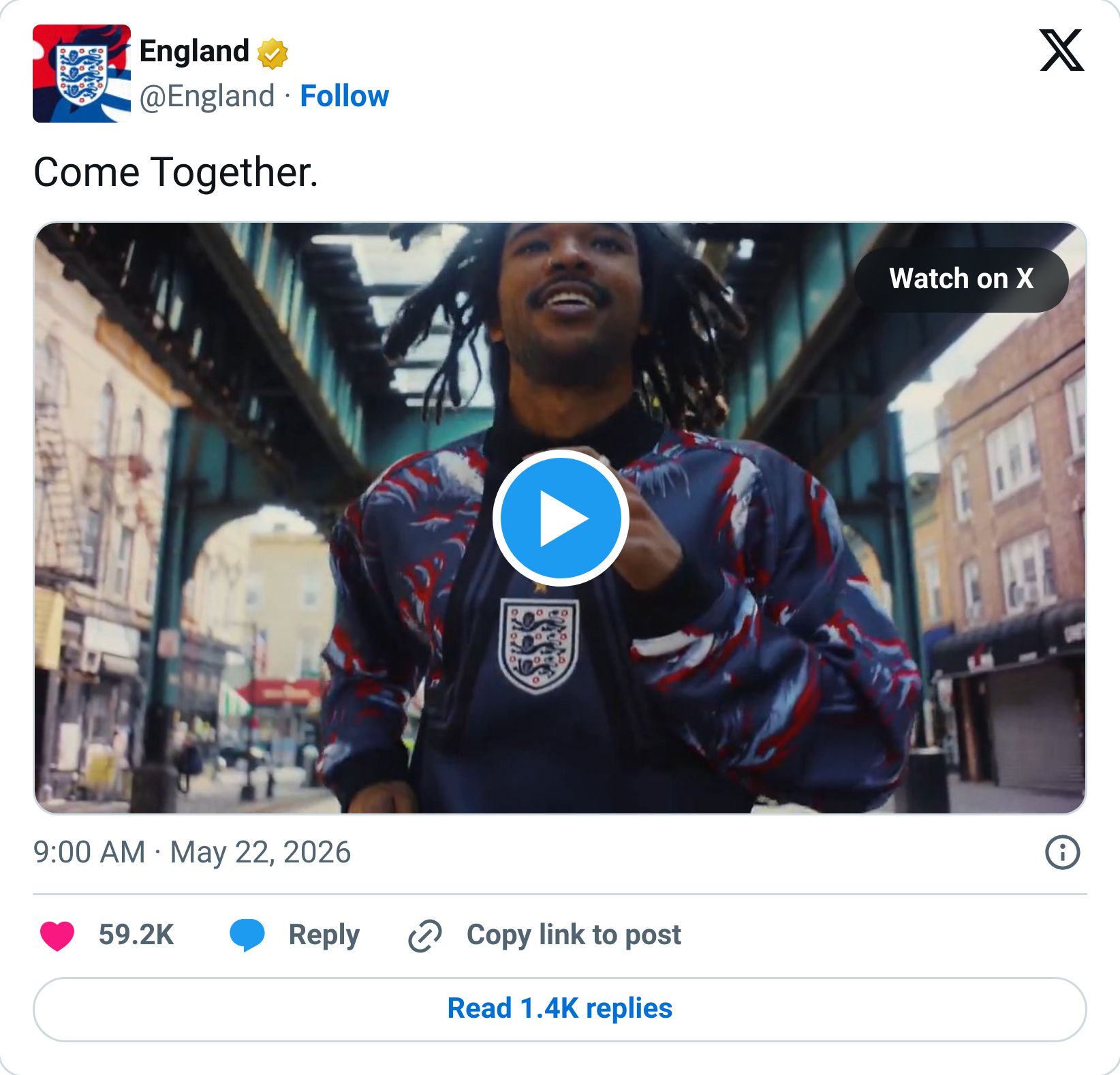 Tweet screenshot