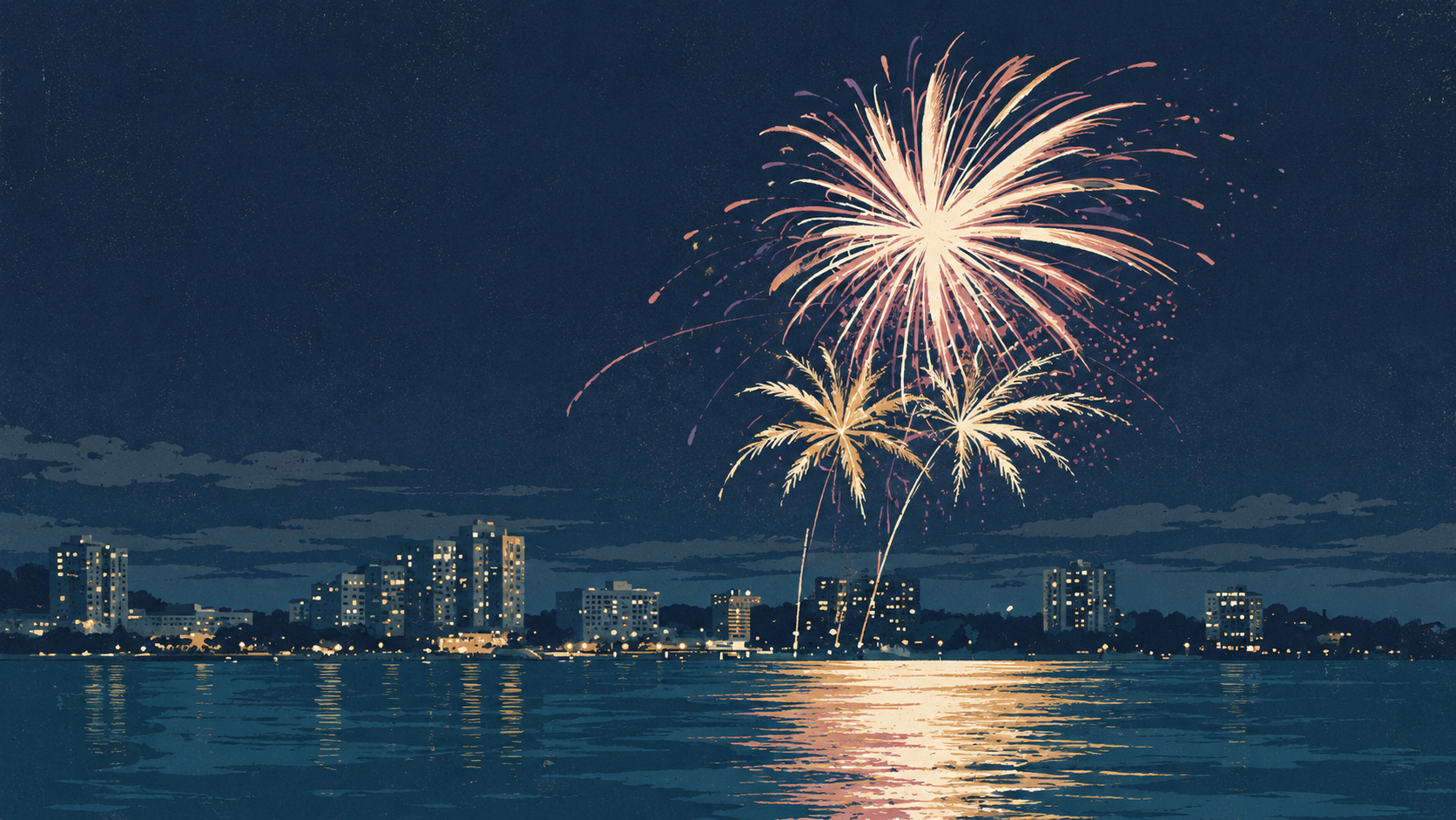 Museum Rooftop Fireworks Tonight