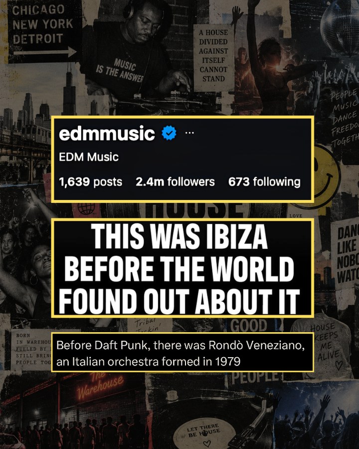 House music history visual from @edmmusic