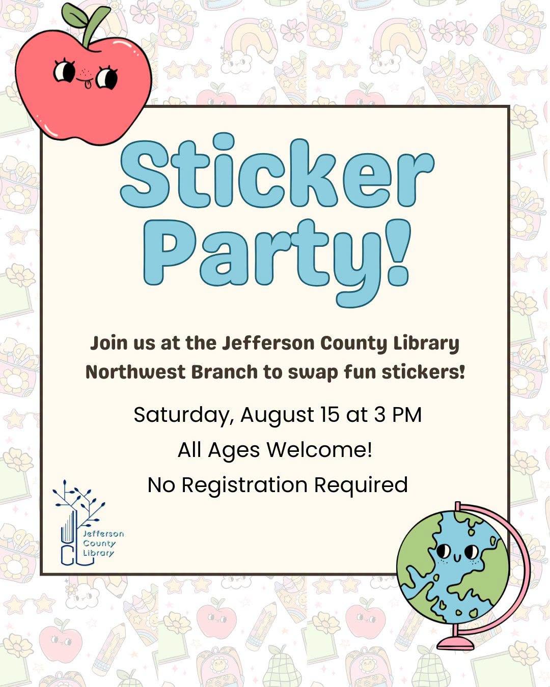 Sticker Party August 15