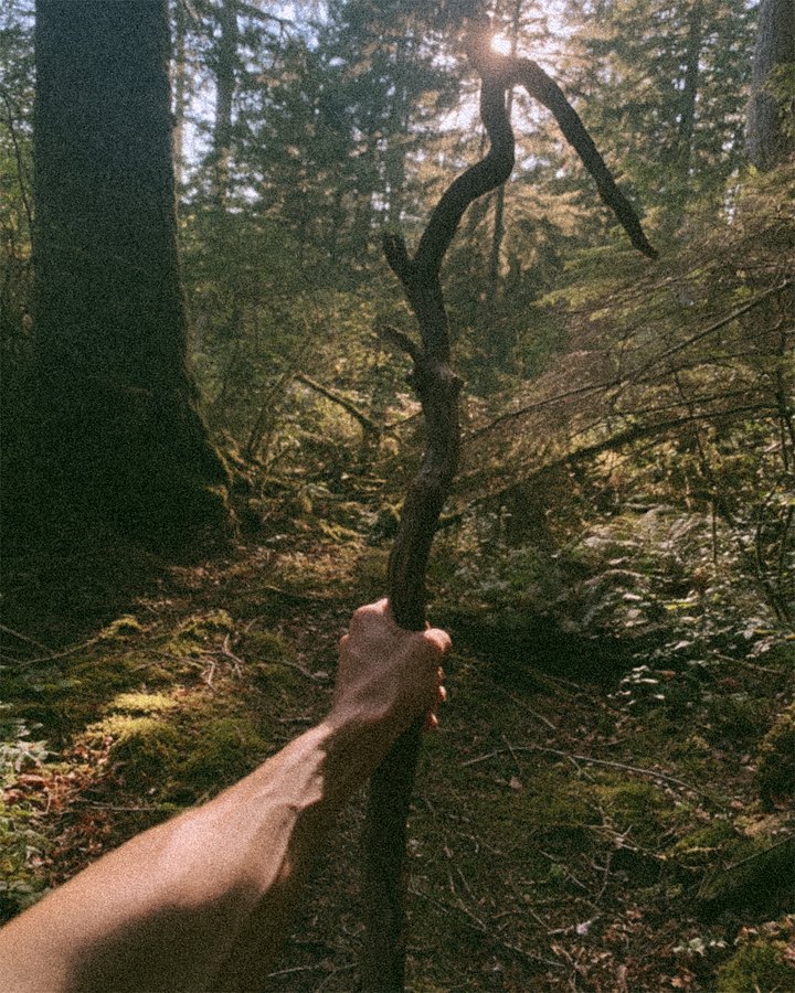 A dramatically lit stick being reviewed by @officialstickreviews